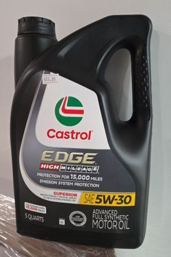 Castrol EDGE High Mileage 5W-30 Motor Oil 5 Qt