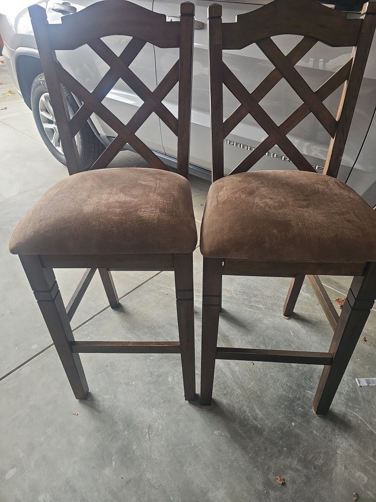 Expensive. 2 Wood Stools 250 Clean