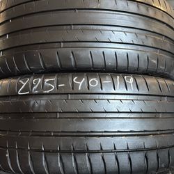 PAIR MICHELIN PILOT SPORT 4s (2) 225-40 ZR19