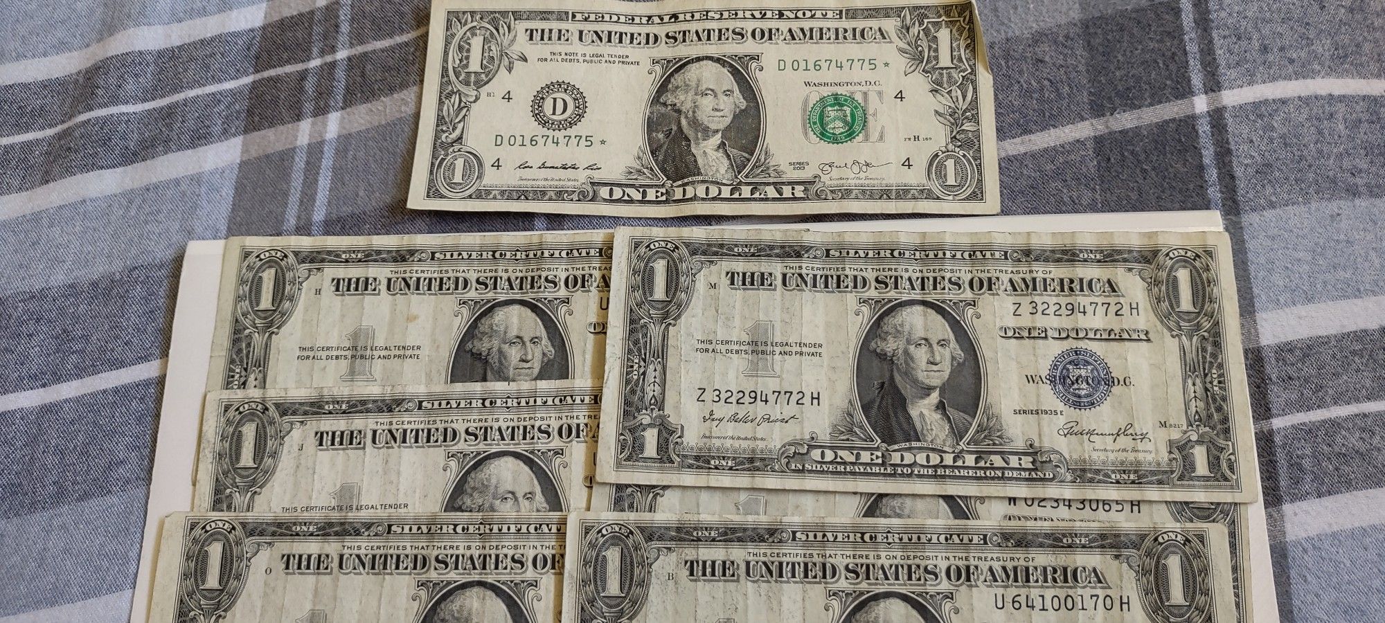 1935 Silver Dollars Certificate