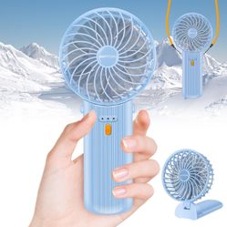 Mini Handheld Fan,2024 Portable, 15H Working Time,Quiet,Lightweight,4 Speed with 180° foldable