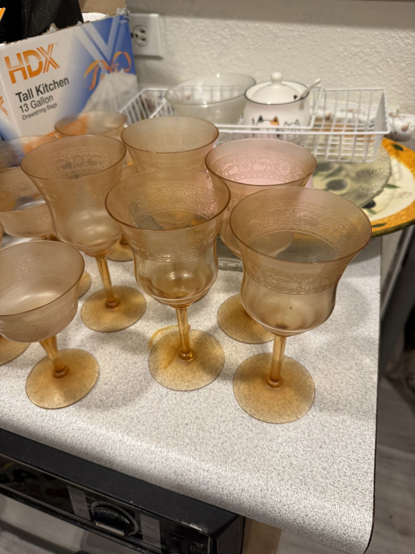 Vintage glassware