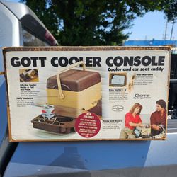 Vintage Retro Gott  Tote 6 Console Cooler Drink Holders