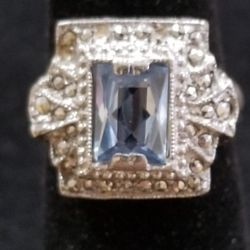 Sterling silver Ring With Marcasites 