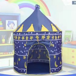 Night Sky Design Children's Play House Tent, Cute Castle for Little Boy's and Girls