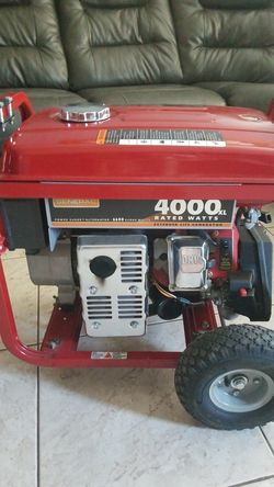 A.S.I.S USED ONLY ONE TIME 4000 WATTS GENERAC GENERATOR EXCELENT CONDITIONS
