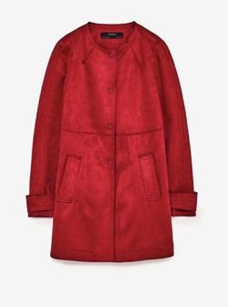 Zara Red Coat Size xs