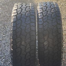 TWO TIRES - HANKOOK DYNAPRO A/T M P255 75 17 113T