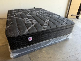 King Jumbo Pillow Top Mattress and Boxspring!