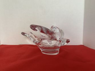 Princess House Crystal Soaring Bird Candy Nut Snack Dish