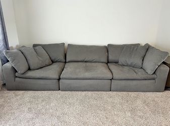 Dream 3 Piece Gray Cloud Couch 🚛🚚 Free Delivery 🚛🚚