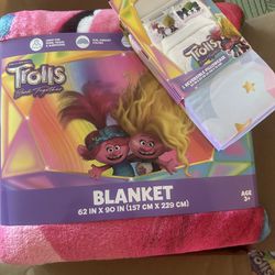 Trolls Blanket And Pillow Case