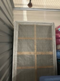 King size mattress  and box spring used as is