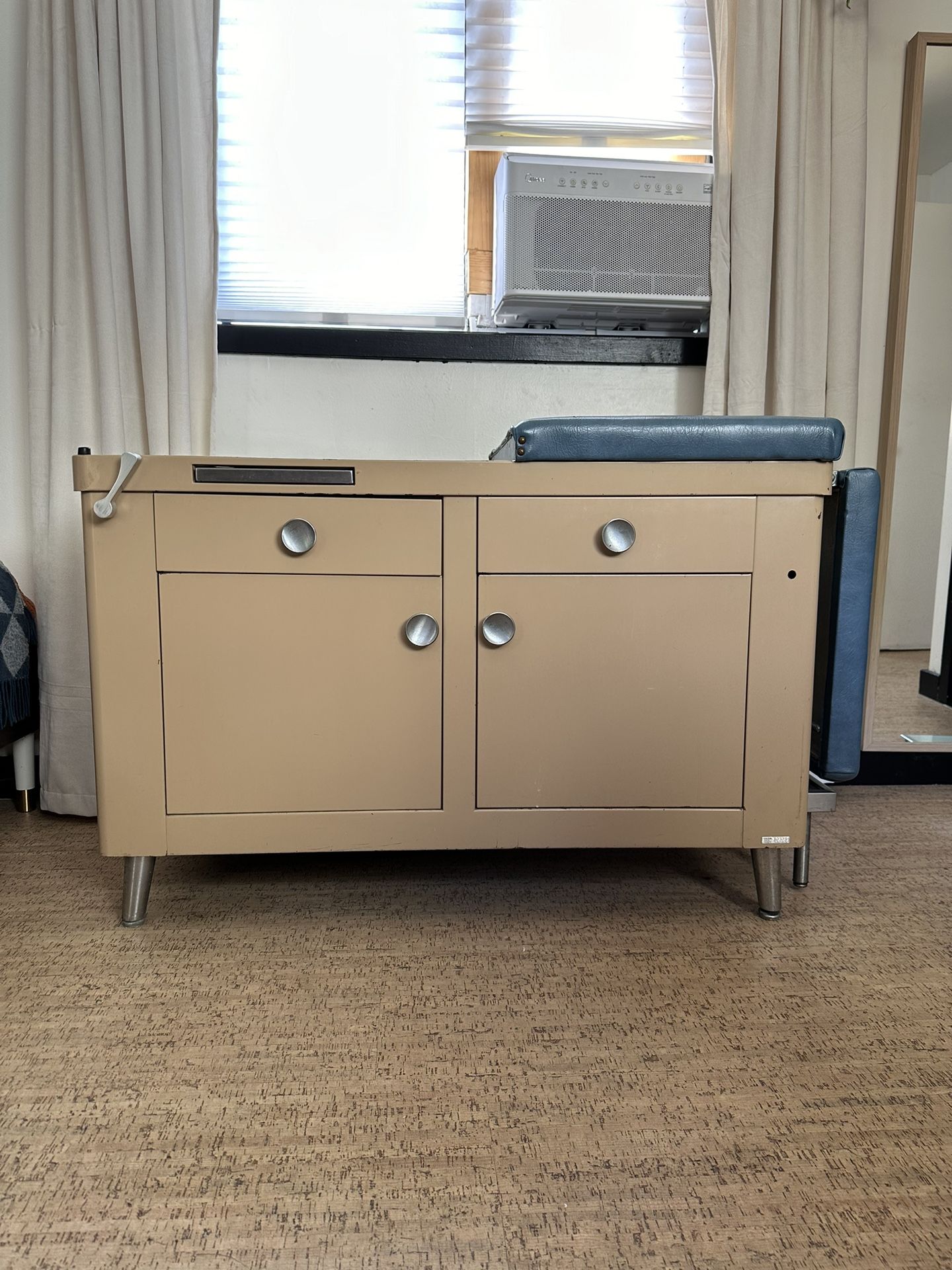 Vintage Mid-Century Metal Medicine Table/Cabinet