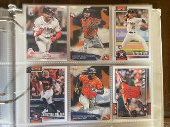 Houston Astros Topps Baseball Card Lot of 6