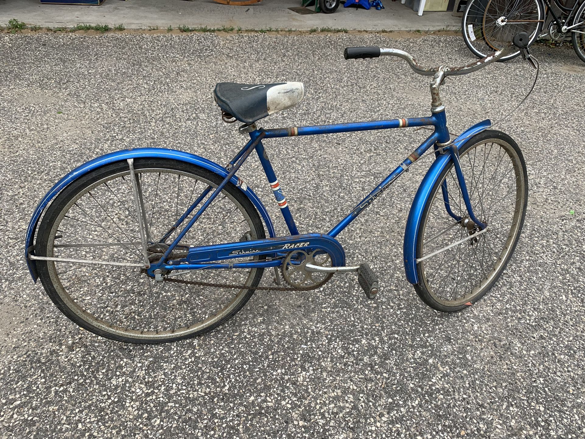 Vintage Schwinn Bike! Blue!