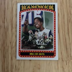 2023 Topps Heritage High Number The Hammer Hank Aaron #TH-9