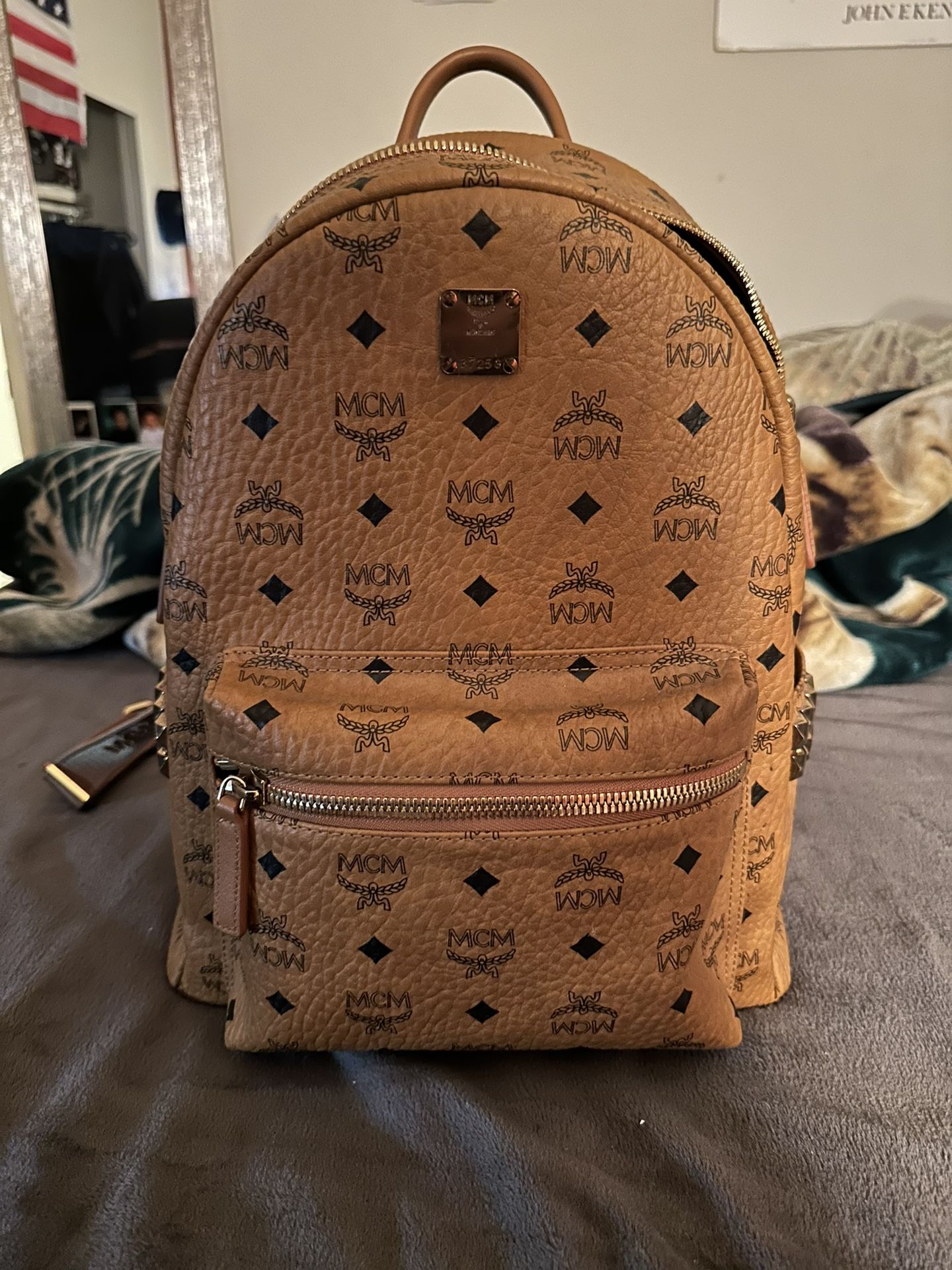 Cognac MCM Backpack