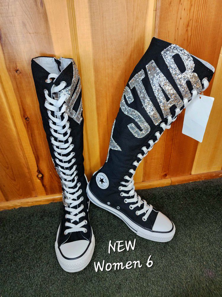 NEW RARE Converse All Star Knee high XX-HI Tall Women's 6 for Sale in Running Springs, -