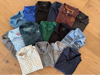 Assortment of boys short sleeve polo shirts
