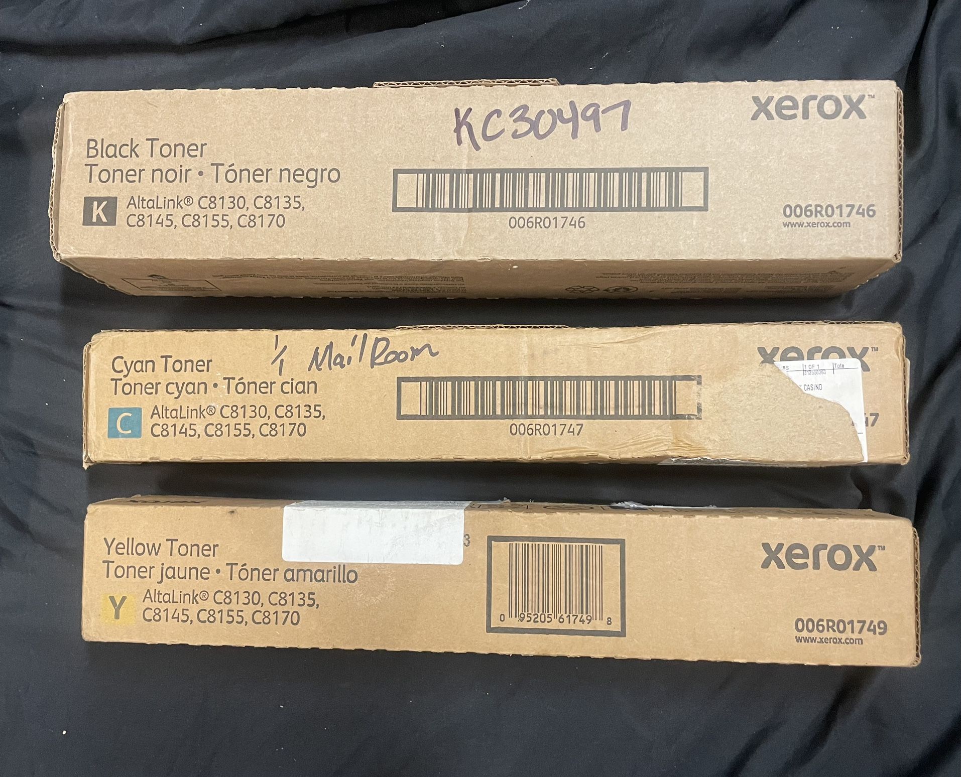 Xerox Large Capacity Ink Black, Cyan & Yellow Toner