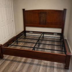 King Size Bed Frame Metal And Wood