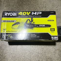 RYOBI 40V HP Brushless 14 in. Battery Chainsaw Tool Only