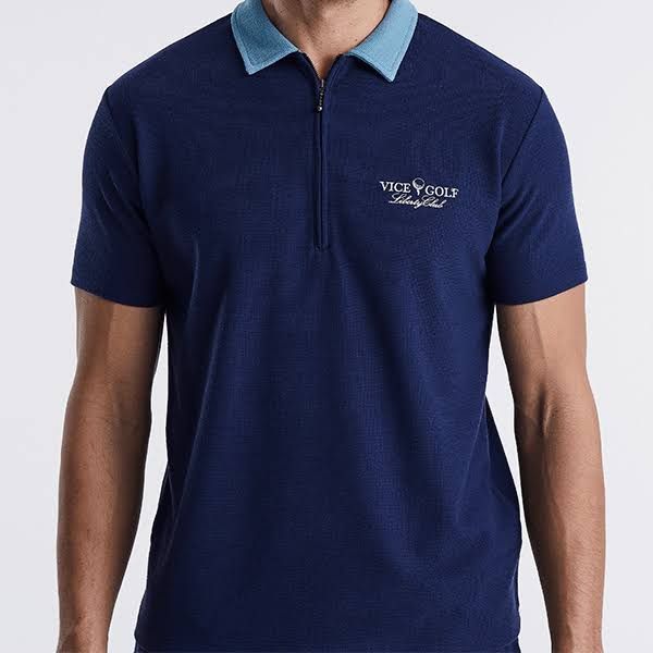 Vice Golf Liberty Club Waffle Polo 