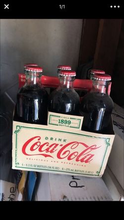 Antique coke bottles