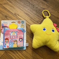 Disney Baby Princess Activity Book And Teether NEW Storybook & little baby bum