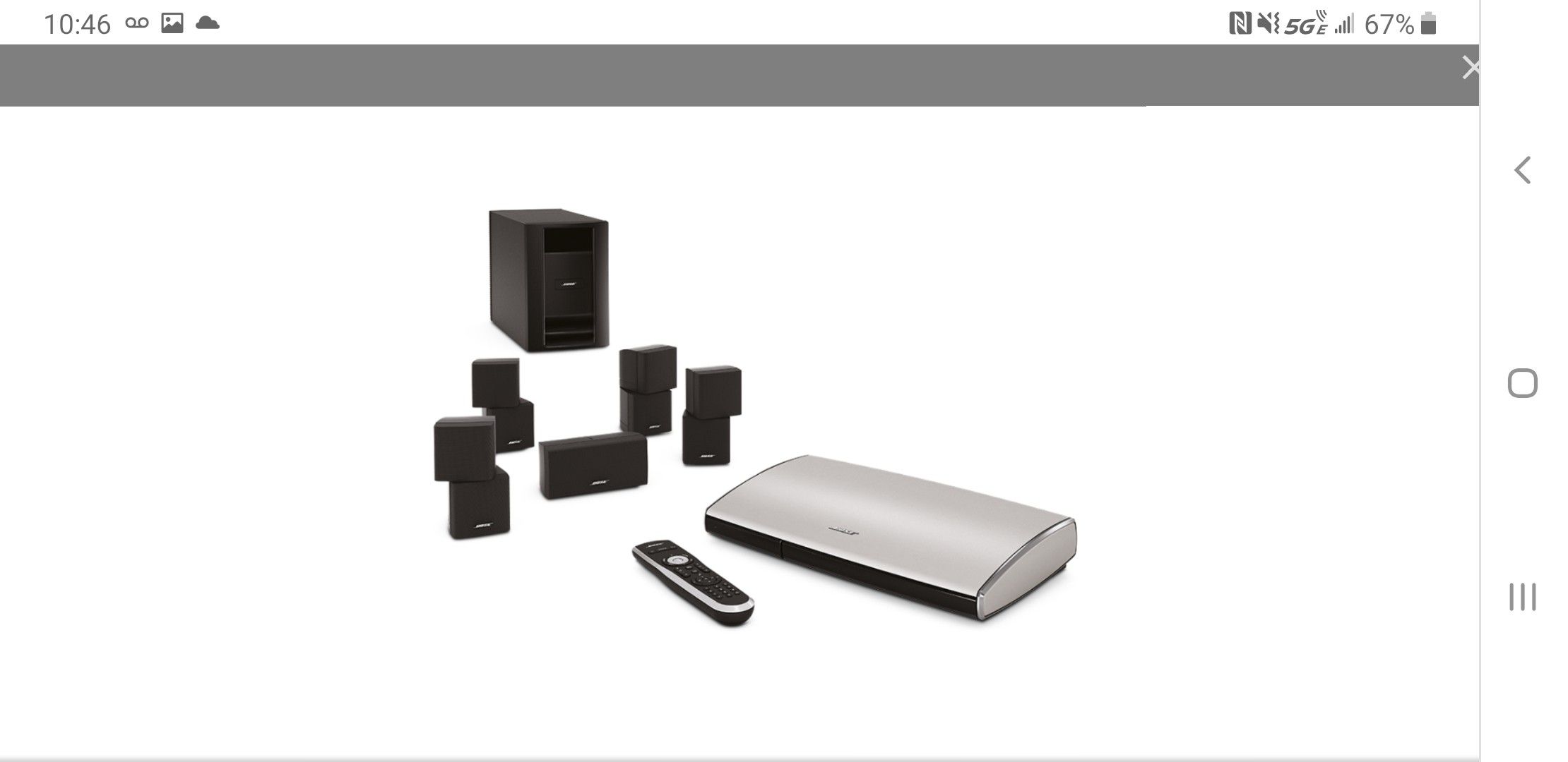 Bose lifestyle T20 home theater system