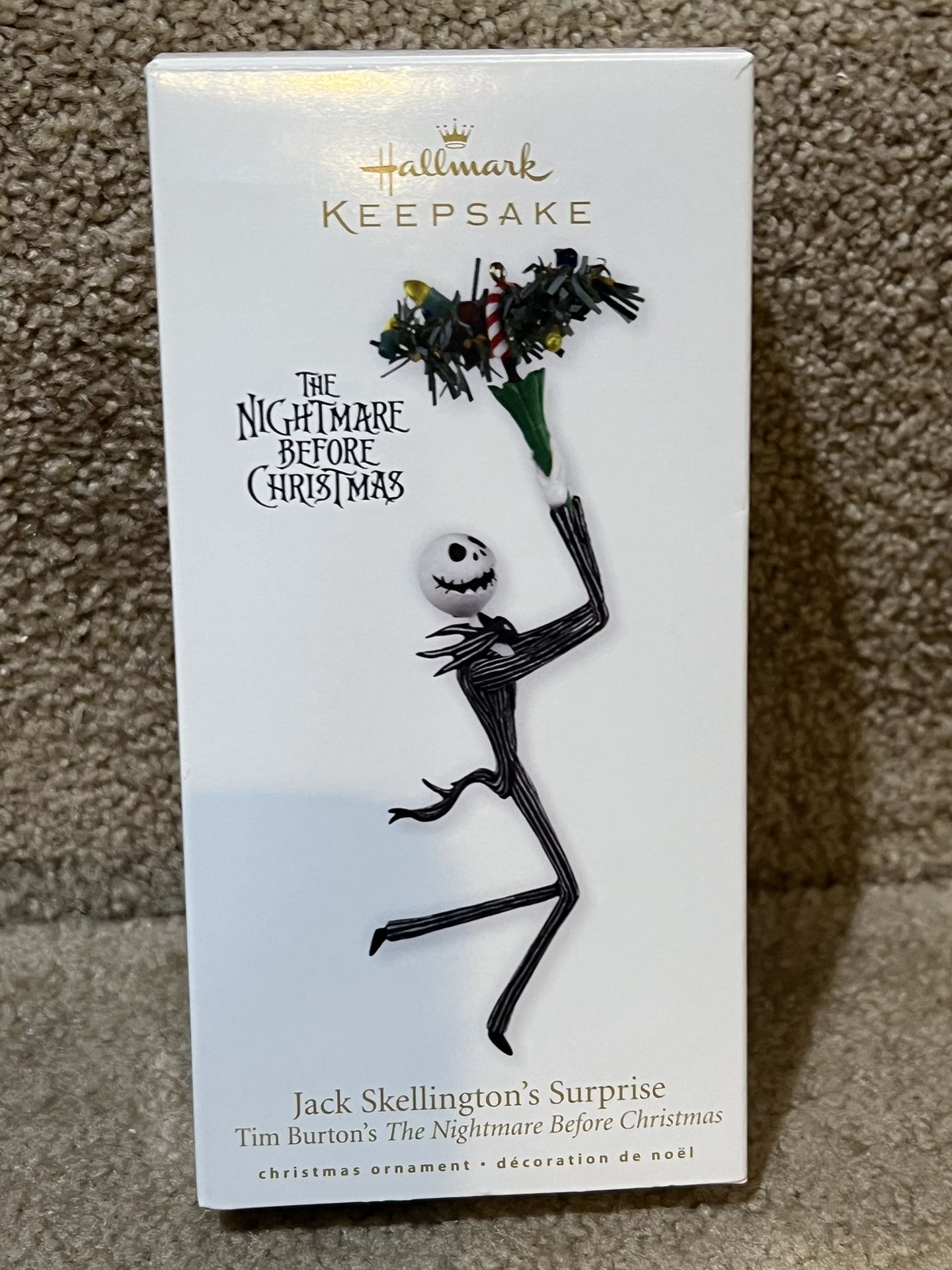 NIB Hallmark 2010 Ornament Nightmare Before Christmas Jack Skellingtons Surprise