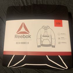 Reebok Delta Hoodie 2.0 Black Size Small