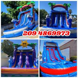 RESBALADILLAS DE AGUA, MEZAS Y SILLAS, CARPAS,MANTELERIA, BRINCOLINES, 