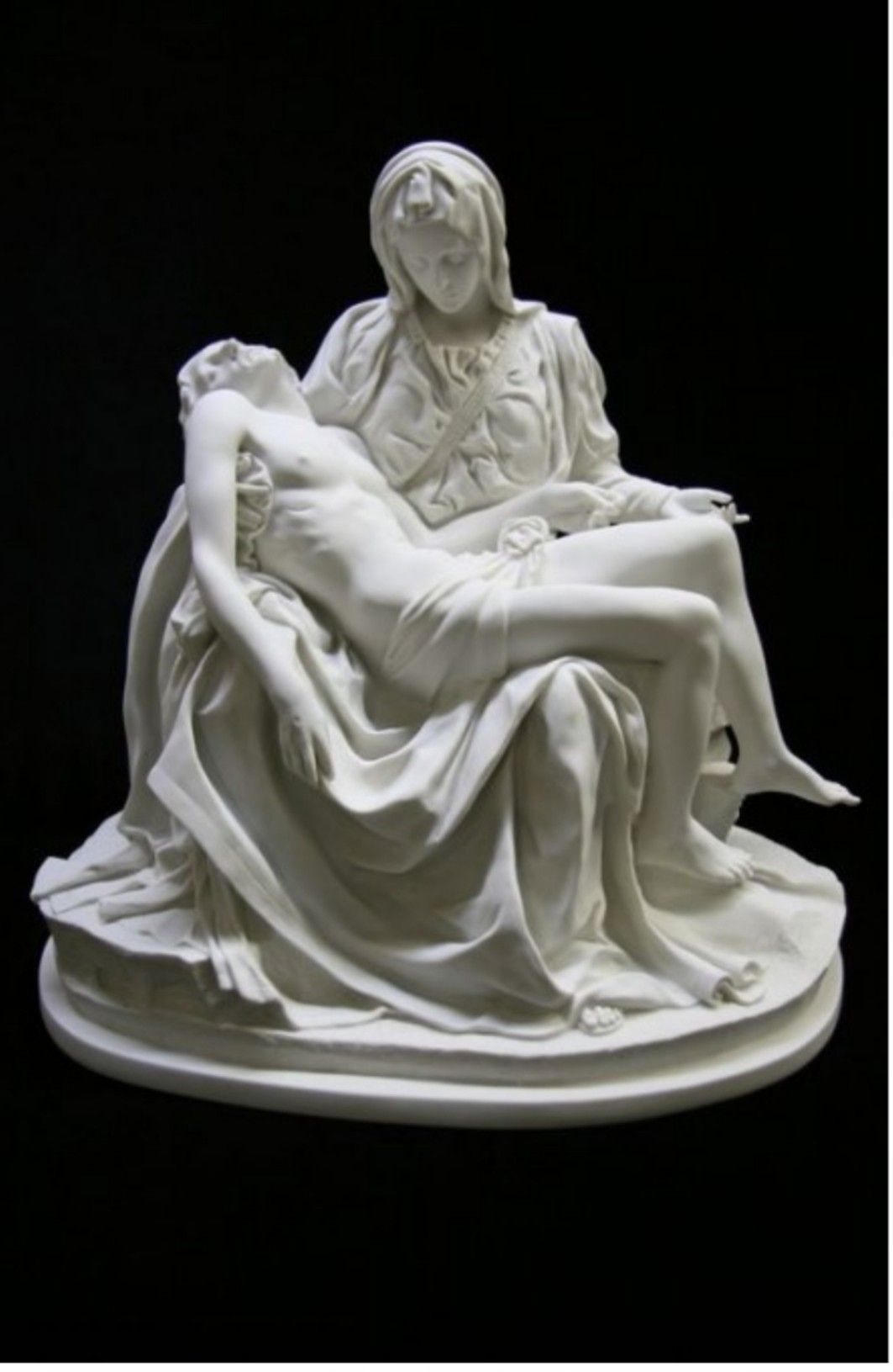 Pieta: 18"L x 12"D x 18"H made in Italy