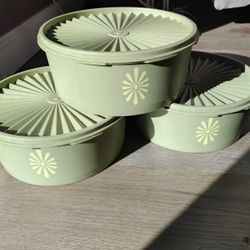 Vintage Tupperware Servalier Containers w/lids