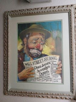 Framed William Persona Framed Sad Clown