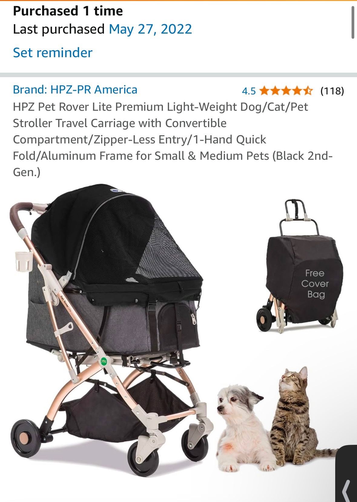 Pet carrier Stroller