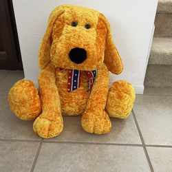 Yellow Dog Plush Toy - Soft Teddy Bear