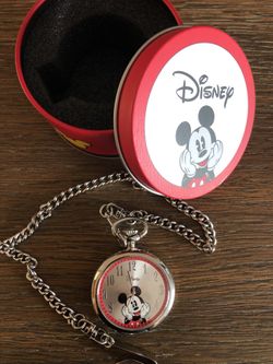 Mickey Pocket Watch With Disney Box