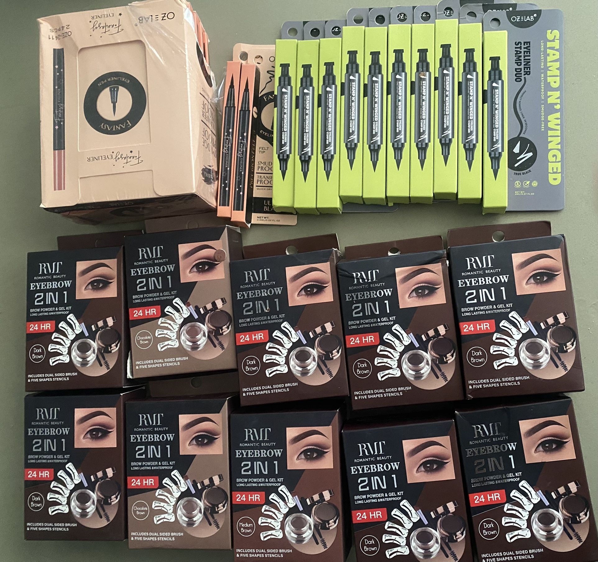brow kits/eyeliners