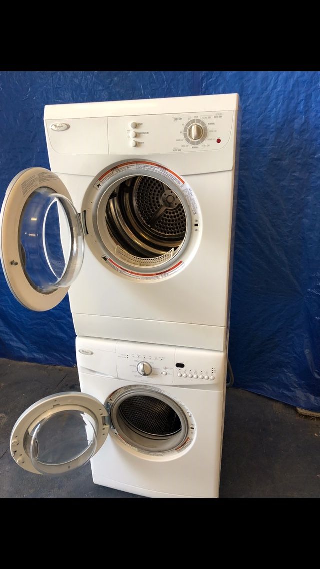 Whirlpool 24 inch stackable front load washer and dryer
