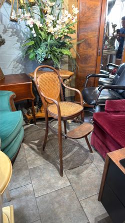 Rare very Antique Bamboo Cane babies  Sitting chair