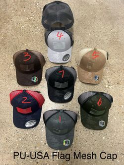 Premium USA Flag Camo Mesh Caps