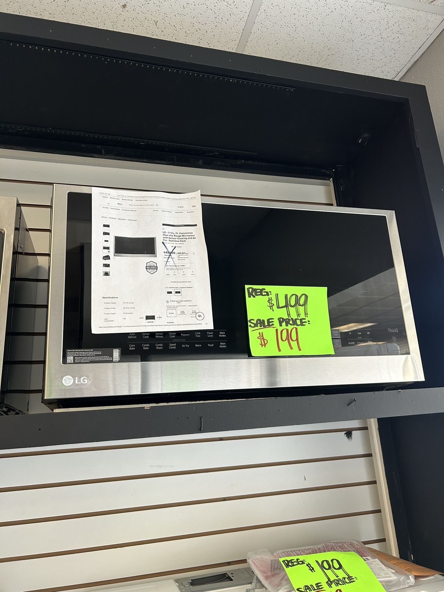 LG Over The Range Microwave