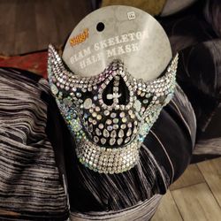 Glam Skeleton Half Mask
