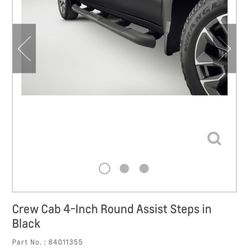 2025 Chevy Silverado 4” Round Assist Steps