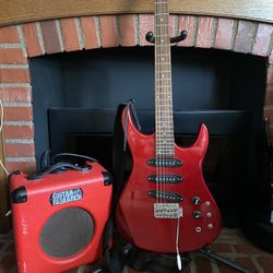 Electric guitar Metallic Red