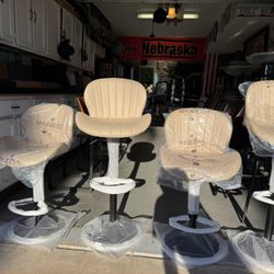 Clearance! Brand New Set Of Four Adjustable Height Bar Stools Only $240 For The Set