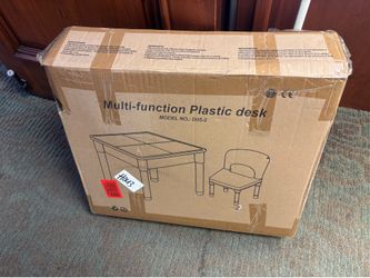 Plastic chair and table for kids